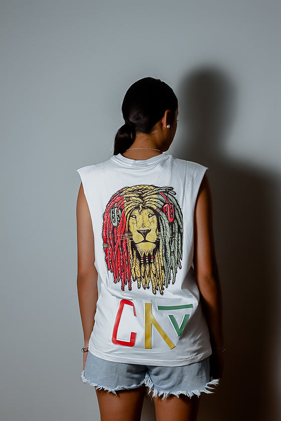 Vinyl Print ROAR Muscle Top